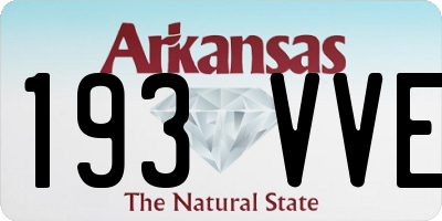 AR license plate 193VVE