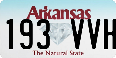 AR license plate 193VVH