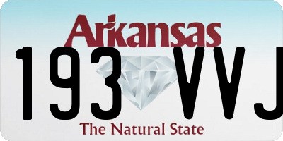 AR license plate 193VVJ