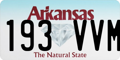 AR license plate 193VVM