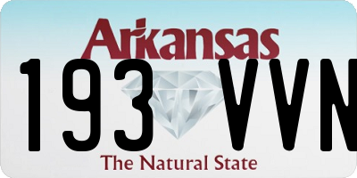 AR license plate 193VVN