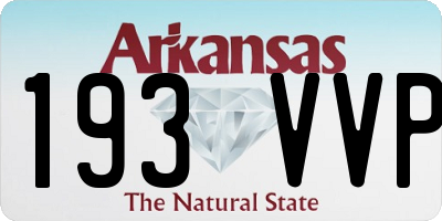 AR license plate 193VVP