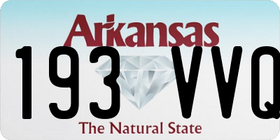 AR license plate 193VVQ