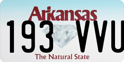 AR license plate 193VVU