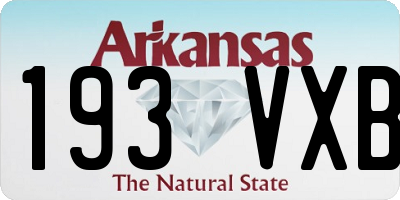 AR license plate 193VXB