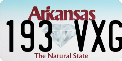 AR license plate 193VXG