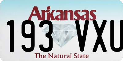 AR license plate 193VXU