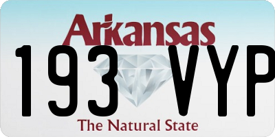 AR license plate 193VYP