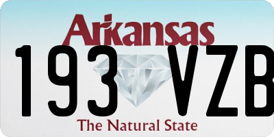 AR license plate 193VZB