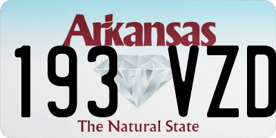 AR license plate 193VZD