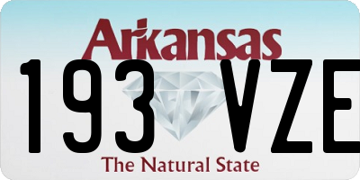 AR license plate 193VZE