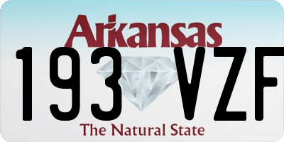 AR license plate 193VZF
