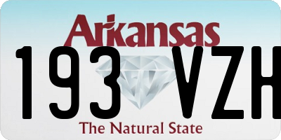 AR license plate 193VZH