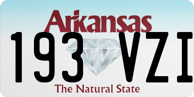 AR license plate 193VZI