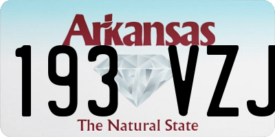 AR license plate 193VZJ