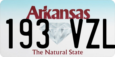 AR license plate 193VZL