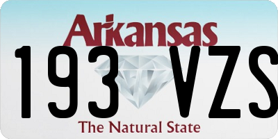 AR license plate 193VZS