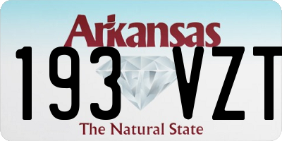 AR license plate 193VZT