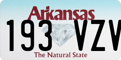 AR license plate 193VZV