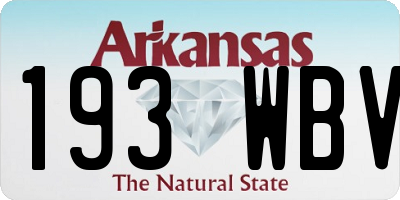 AR license plate 193WBV