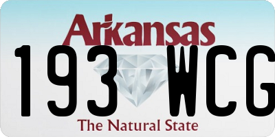 AR license plate 193WCG