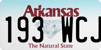 AR license plate 193WCJ