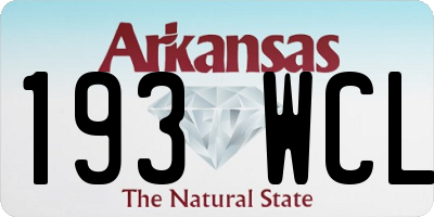 AR license plate 193WCL