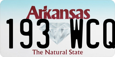 AR license plate 193WCQ