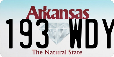 AR license plate 193WDY