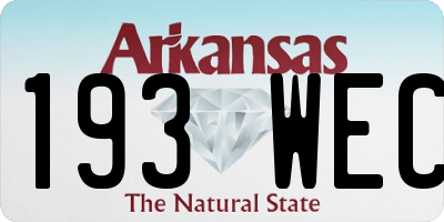 AR license plate 193WEC