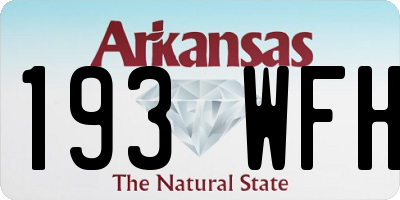 AR license plate 193WFH