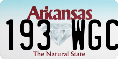 AR license plate 193WGC