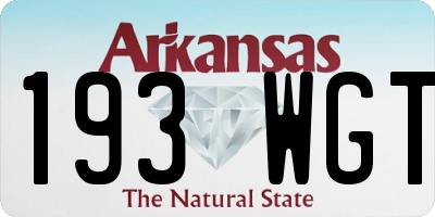 AR license plate 193WGT