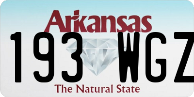 AR license plate 193WGZ
