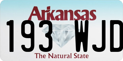 AR license plate 193WJD