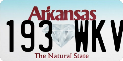 AR license plate 193WKV