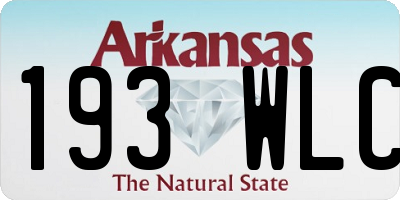 AR license plate 193WLC