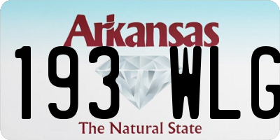 AR license plate 193WLG