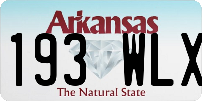AR license plate 193WLX