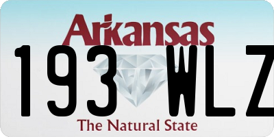 AR license plate 193WLZ