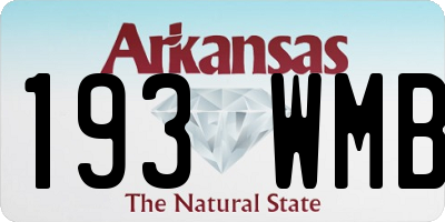 AR license plate 193WMB