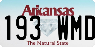 AR license plate 193WMD