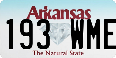 AR license plate 193WME