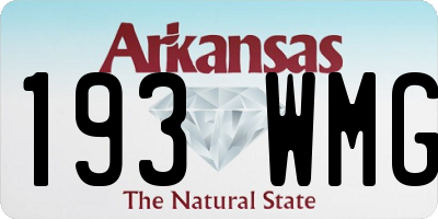 AR license plate 193WMG