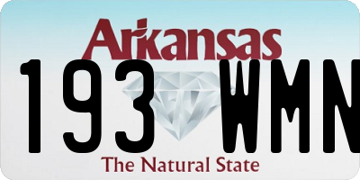 AR license plate 193WMN