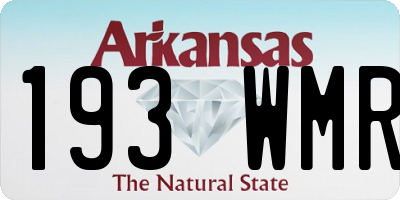 AR license plate 193WMR