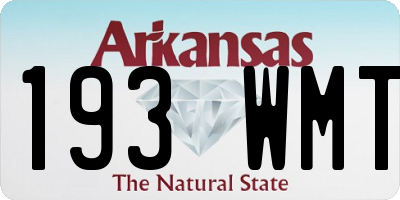 AR license plate 193WMT