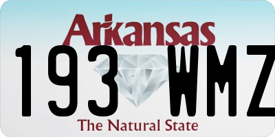 AR license plate 193WMZ
