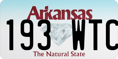 AR license plate 193WTC