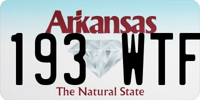 AR license plate 193WTF